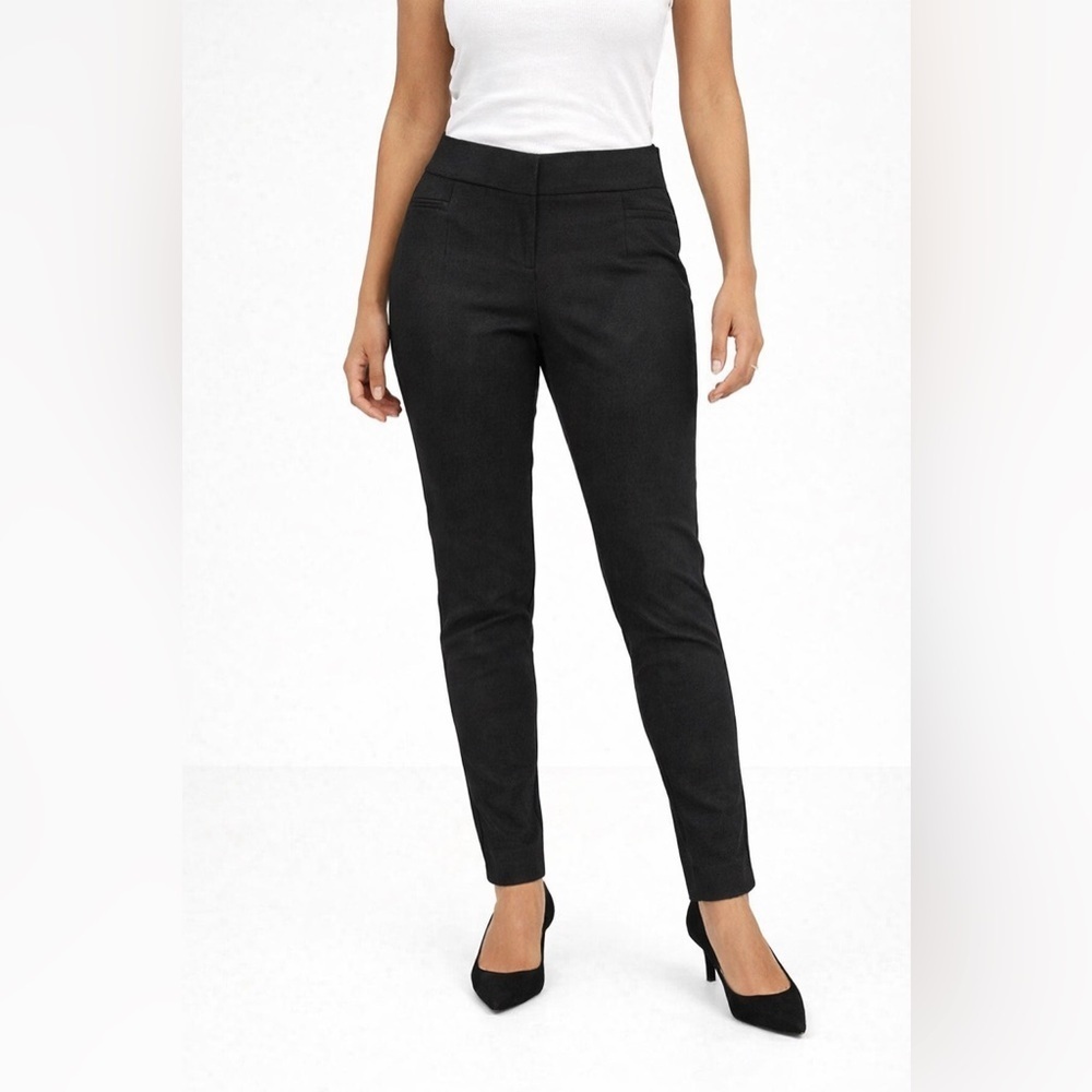 Diane von Furstenberg Grey Tailored Pants High Rise Slim Fit - Size 6